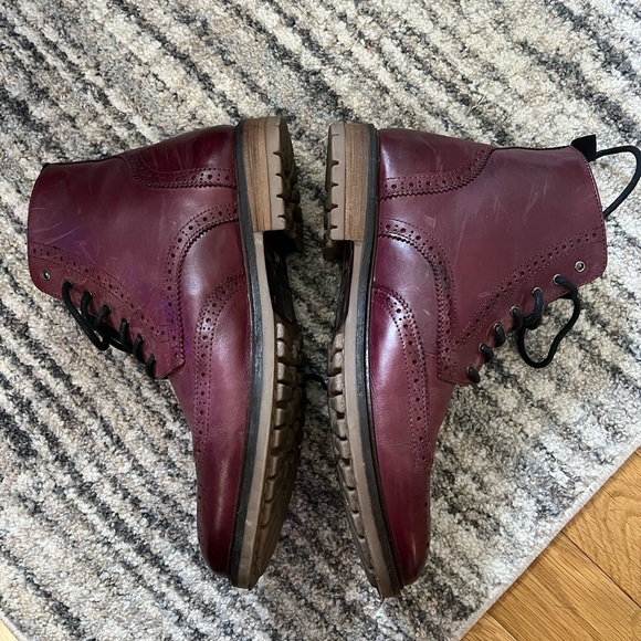 Leather Brogue Boots - Picture 2 of 4